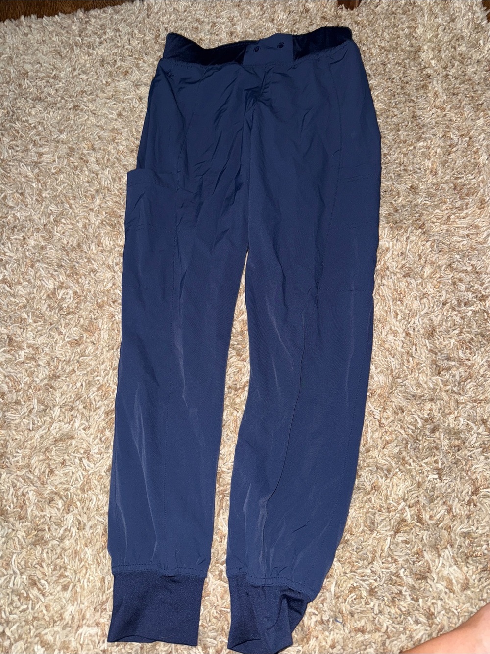 Med Couture Navy Blue Cargo Jogger Scrub Pants
